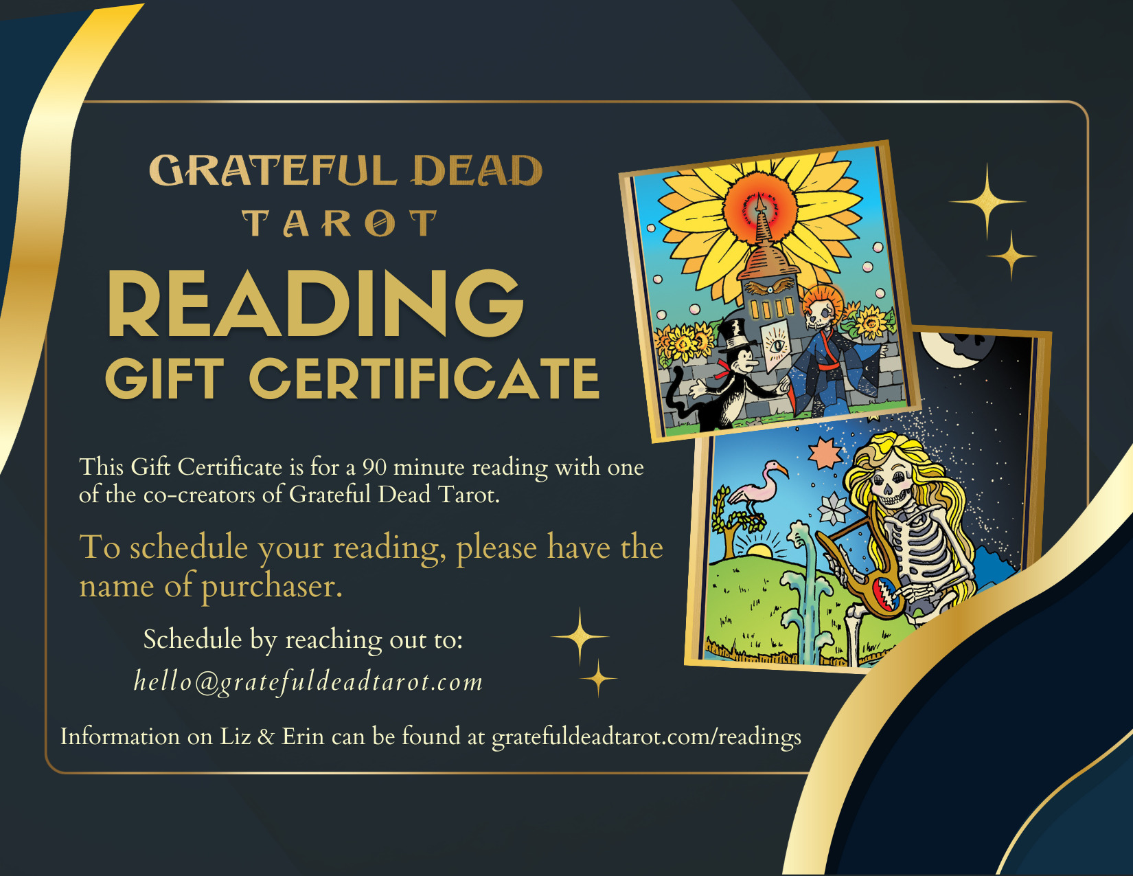 Tarot Reading Gift Certificate - 30 minute — Grateful Dead Tarot